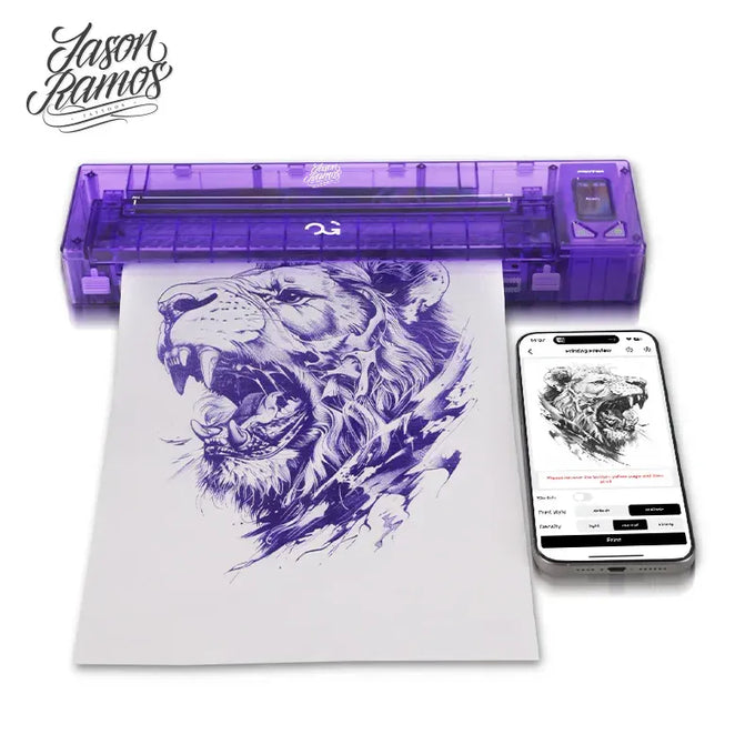 Fury Wireless Tattoo Transfer Stencil Printer Purple