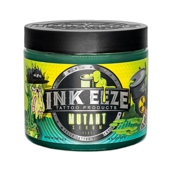 INKEEZE Mutant Serum green tattoo ointment, 16 fl oz jar