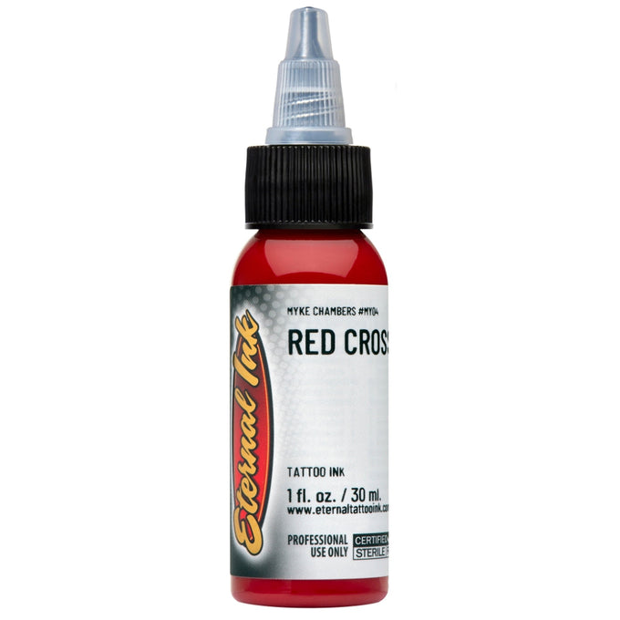 Eternal Ink Red Cross (Myke Chambers #MC04) 1 oz tattoo ink bottle