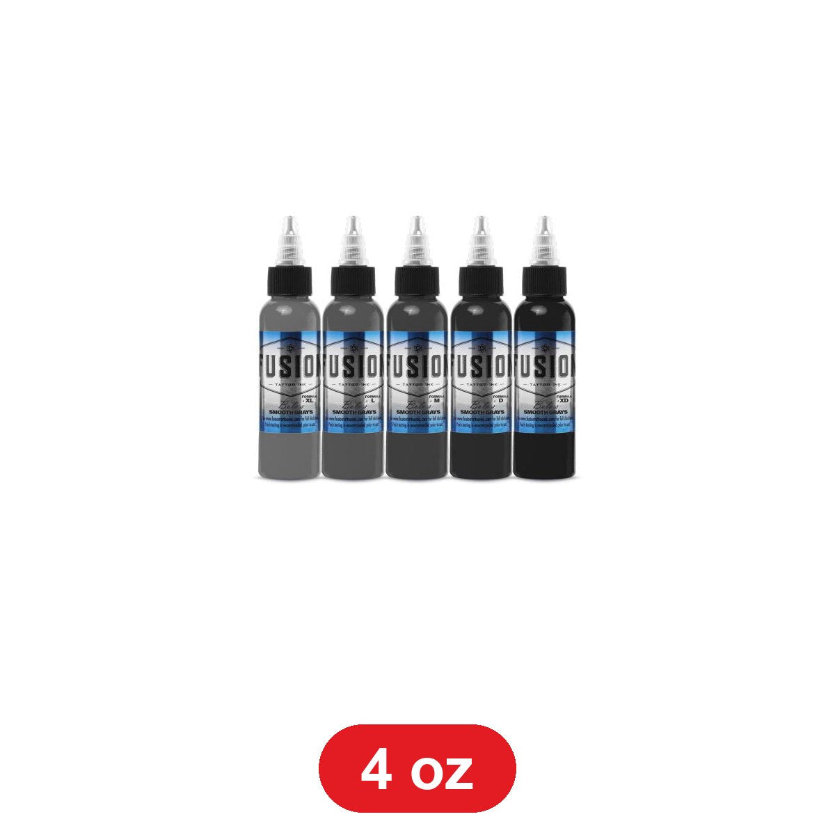 Fusion Ink Bolo's Smooth Gray Signature Set 4 oz