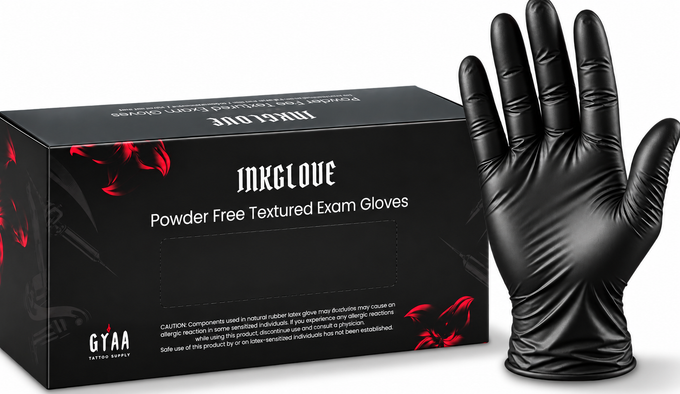 Gloves Latex - 100pcs Black