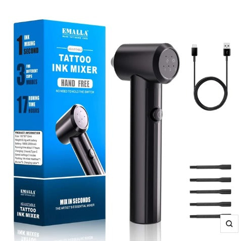 Mezclador de tinta EMALLA con caja, cable y accesorios