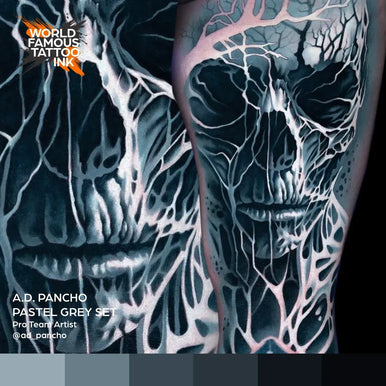 World Famous Tattoo Ink A.d. Pancho Pastel Greys Set — foto 4