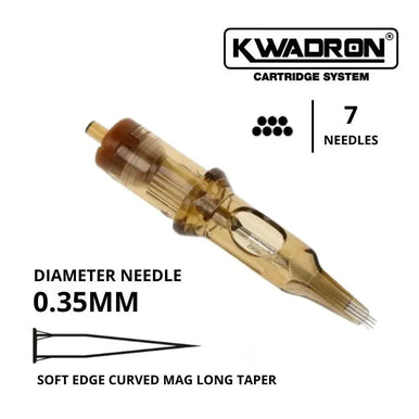 KWADRON Cartridge Needles  - 0.35mm SEMMT - Soft Edge Magnum - Medium Taper — foto 3