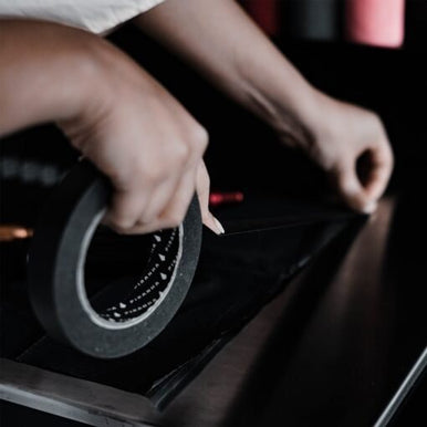 black paper tape — foto 1