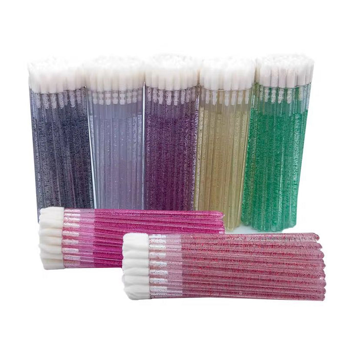 100 Pieces Glitter Crystal Lip Brushes
