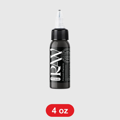 Raw Ink Pitch Black 4 oz